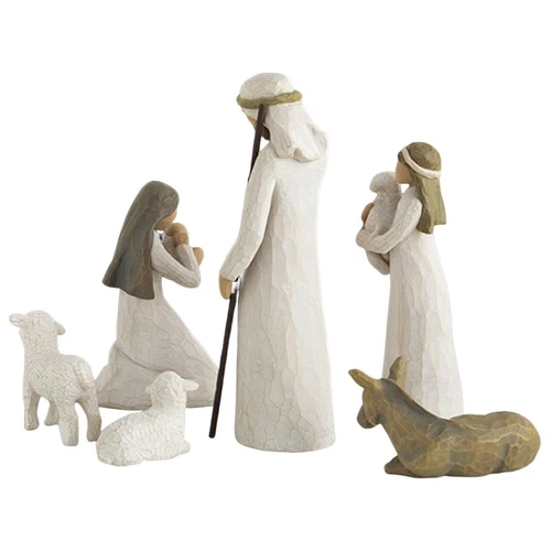 20teiliges Krippenset Born Scene Willow-Tree Figur Kunstharz-Bastelset - Bild 11 von 12