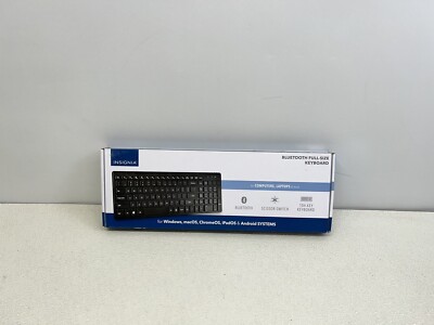 Insignia- Full-size Bluetooth Scissor Switch Keyboard - Black