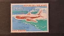 MADAGASCAR 1970 MNH PLANE BOEING 737 AIRMAIL AVIATION FRANCE 