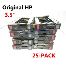 LOT OF 25 HP 3.5" LFF SAS SATA G8 G9 Server Hard Drive Caddy Tray 651314-001