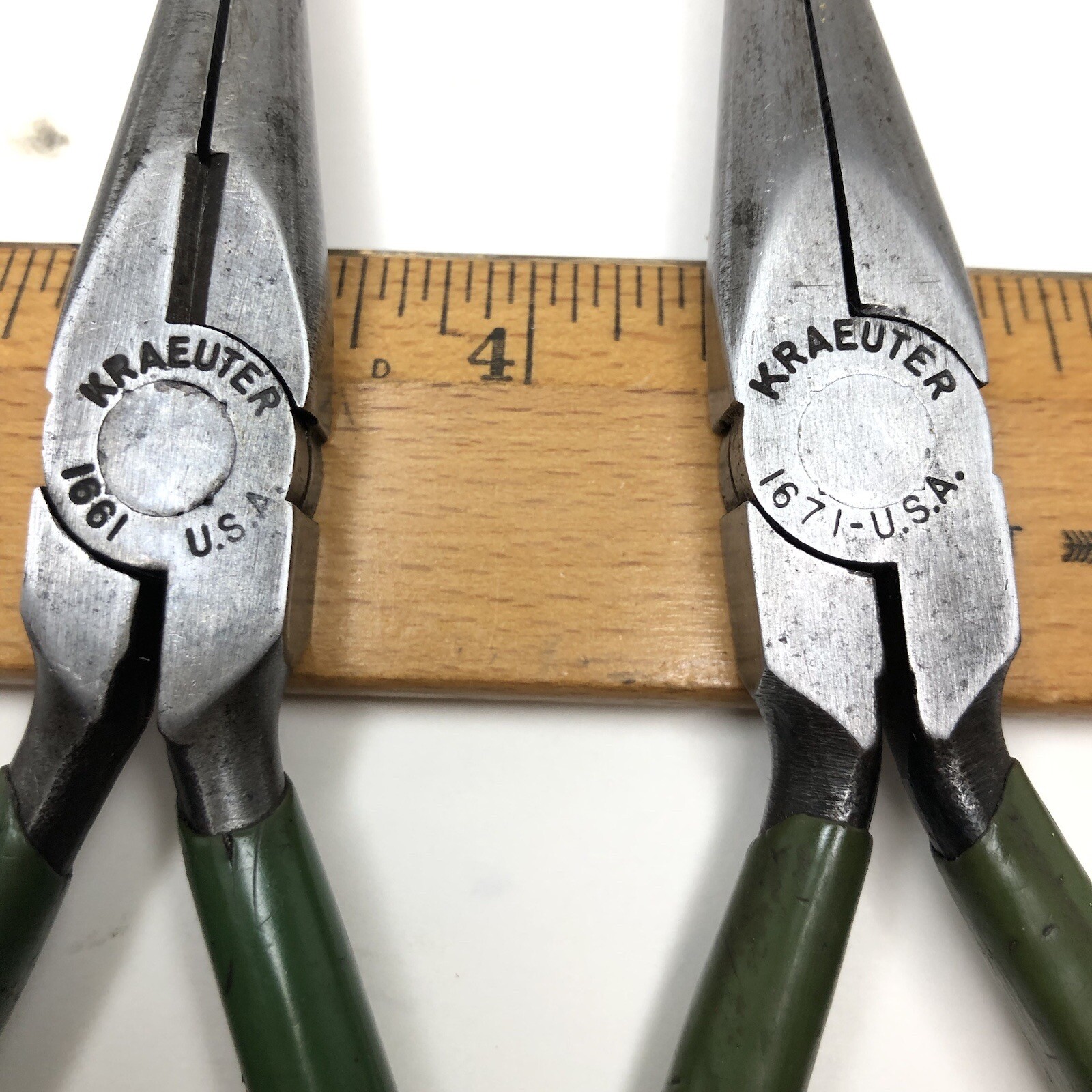 2Vintage Kraeuter by SK Tools 1661 & 1671 Long Needle Nose Pliers 6