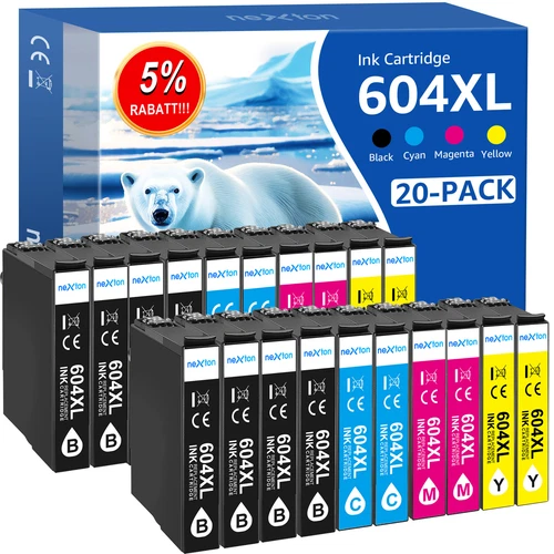 20x Patronen 604 XL Kompatibel Für Epson XP-2200 2205 3200 3205 4200 4205 WF2950