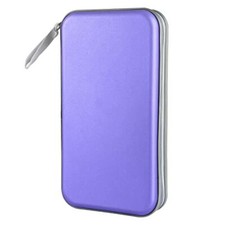 Siveit CD Case holder 80 Capacity CD/DVD Case Holders Wallet Hard Plastic CD