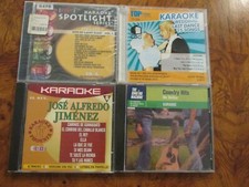 Lot of 4 KARAOKE CD's Country, Wedding, Spanish CD Graphics Near Mint B8