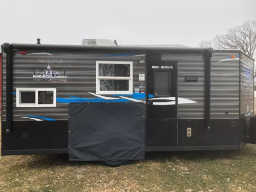 Ice Castle Fish house RV Wheel well skirt covers windbreakers