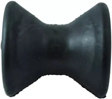 3 Inch Mounting Width Boat Trailer Black Molded Rubber Bow Stop Roller