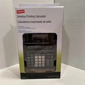 NEW Staples SPL-P500 Financial Desktop Printing Calculator 2 Colors Tax Cost