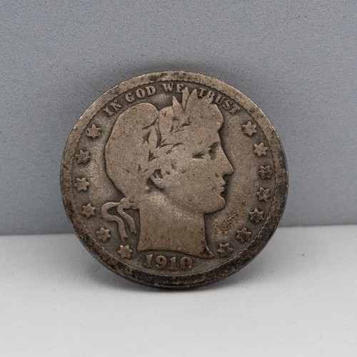 1910 Barber Quarter Silver 25¢ | Original Circulated Nice Eye Appeal Collector