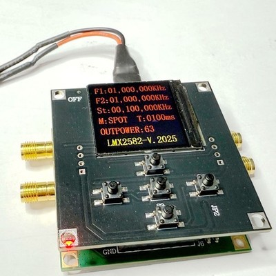 LMX2582 Core Board 20-5500MHz Frequency Source Integrated PLL with STM32 Control