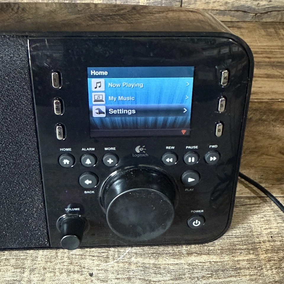 Logitech Squeezebox Rádio Preto WiFi Internet Alto-falante Estéreo Alarme Ethernet AUX - Imagem 2 de 4