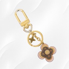 LOUIS VUITTON M63085 Porte Cles Blooming Flower BB Key Bag Charm USED JP
