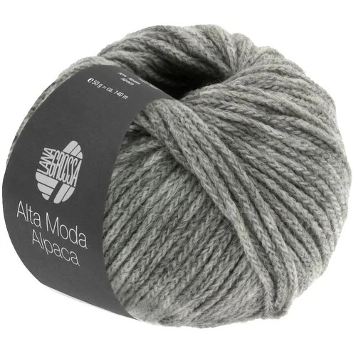 Wool Creative! Lana Grossa - Alta Moda Alpaca - FB. 12 Light Grey Marl 50g
