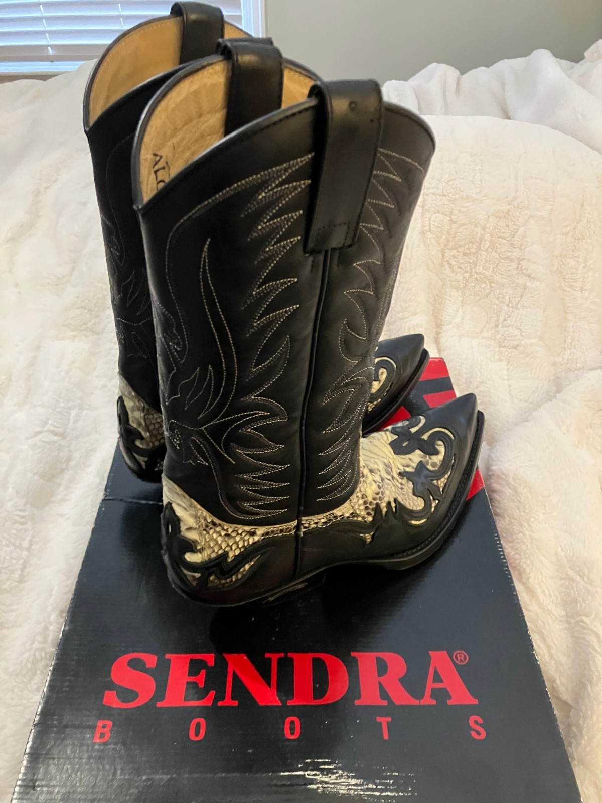 Sendra Boots Style 3241 Python Leather Western Co… - image 5