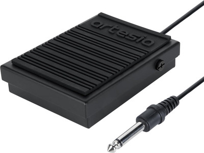 Artesia ASP-1 Universal Sustain Pedal with 6 ft (1.8 m) Cable, Polarity Switch,