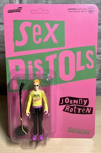 Johnny Rotten Sex Pistols Wave 2 ReAction Super7 Figure NEW