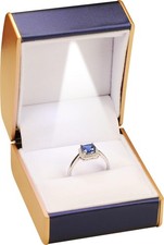 LED Ring Earring Box for Proposal, Wedding, Engagement Luxury Jewelry Gift Box