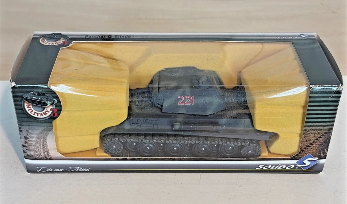 Char Panther Solido 1/50 - 2e Panzer Division, WW2, édition Collector 40e Anniversaire, Gris, France