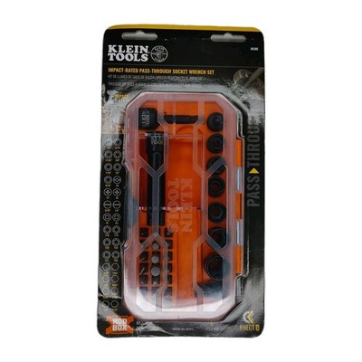 Klein Tools 65300 Impact Rated Pass Thru Socket KNECT Wrench Set