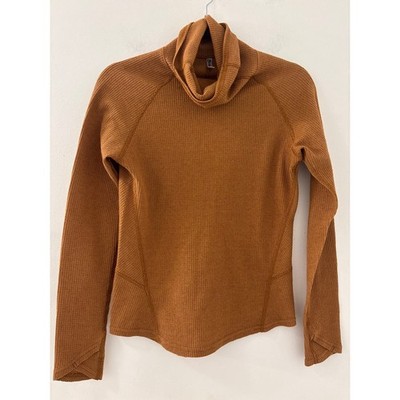Kuhl Women Petra Turtleneck Sweater In Mustard Color Size Extra Small Athleisure