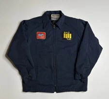 Vintage Black Flag Punk Band Mechanic Work Jacket Black | M