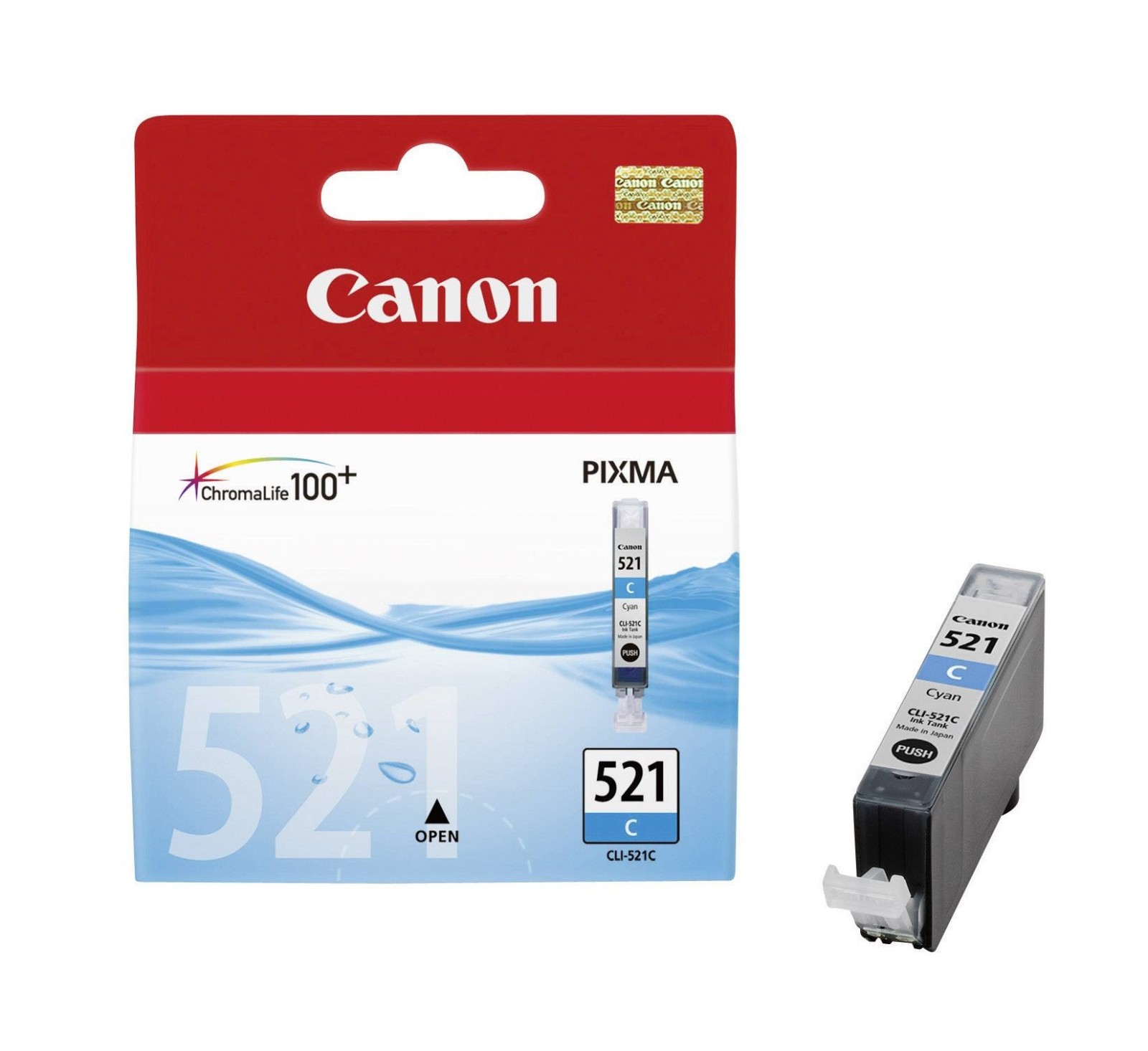 Genuine Canon CLI-521C Cyan Ink Cartridge for Pixma MP980 MP990 MX860 MX870