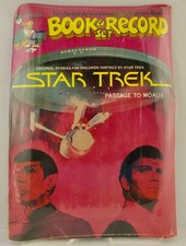 vintage 1979 Star Trek - Passage to Moauv: zestaw płyt książkowych i 45 obr./min, nip
