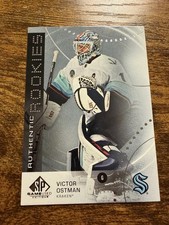 2025-26 Upper Deck SP Game Used #AR-VO Victor Ostman Authentic Rookies RC Kraken