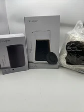 Fellow Stagg [XF] Pour-Over Coffee Dripper (Black) & Glass Carafe + 60 Filters