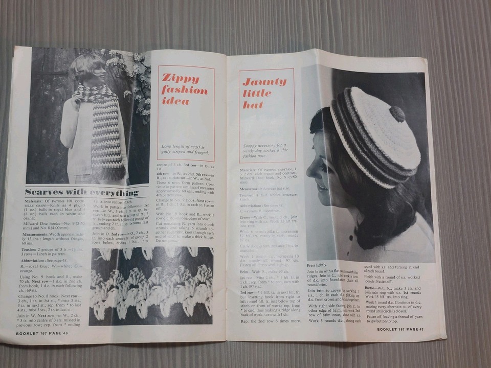 First Steps In Crochet No. 167 (By Patons) Vintage 1969 Magazine ...