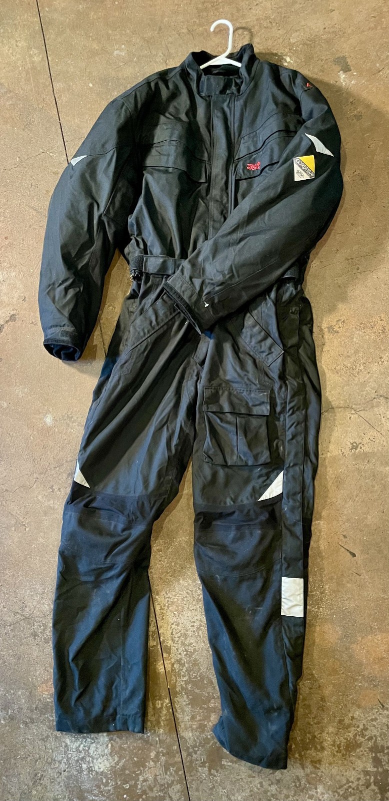 Tour Master Cortech 1 Piece Armored Motorcycle Riding Suit Mens Size X-LARGE