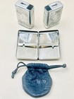2 Vtg ‘50s Cigarette Pack Holder Park Industries & Tin Pocket Pack & Poker Pouch