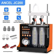 ANCEL JC200 2-Cylinder Fuel Injector Nozzle Cleaner and Performance Test Tool