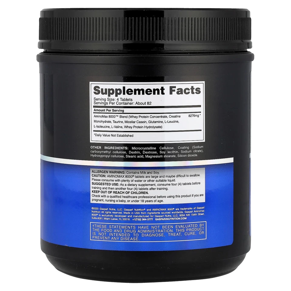 AminoMax 8000®, 325 Tablets - Image 2 of 2