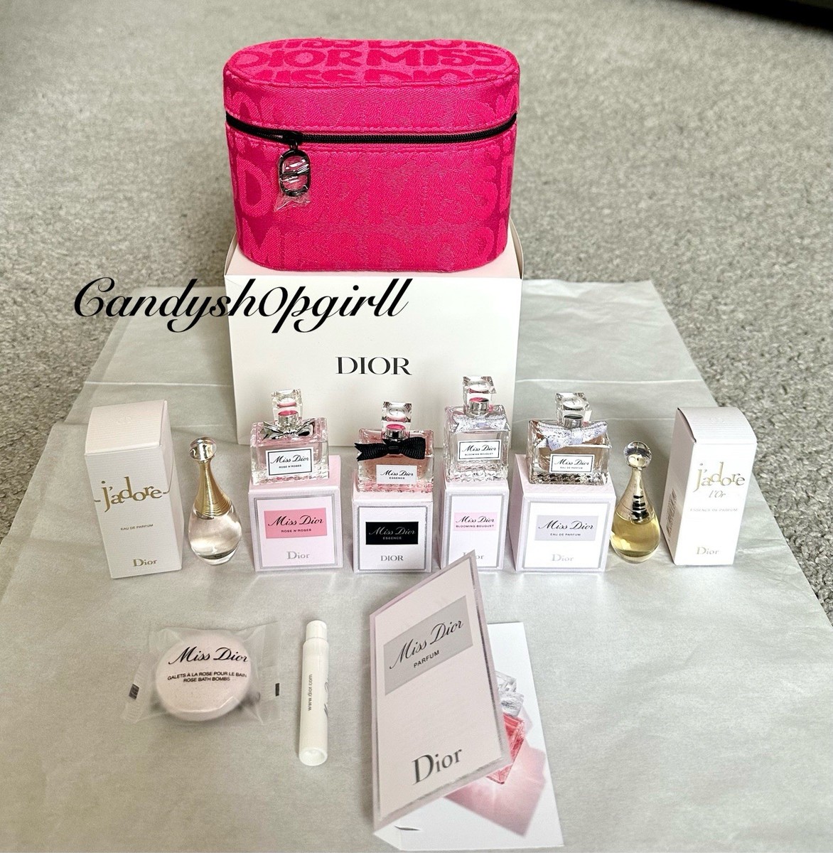 ［新品］MISS DIOR J'A DIOR 香水 セット 9PC DIOR Fragrance Set/ Miss Dior Parfum/Miss Dior Essence/Soap