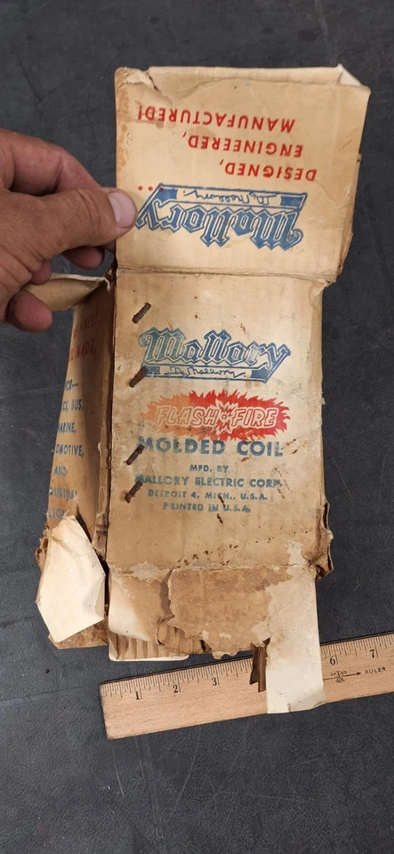 Holley 6 Voltios Vintage BOBINA DE ENCENDIDO Sprint Car Gasser HOT RAT ROD Speedster Nuevo de Lote Antiguo Foto 4 de 4
