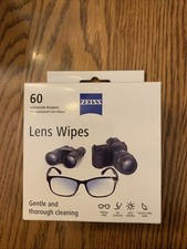 Zeiss Box Lens Wipes 60 Count Pre-moistened Lens Wipes Individually Wrapped