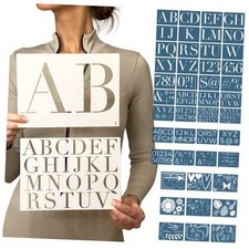 Boutique Stencil Template Kit  45 Reusable Pieces  Includes Luxury Stencils
