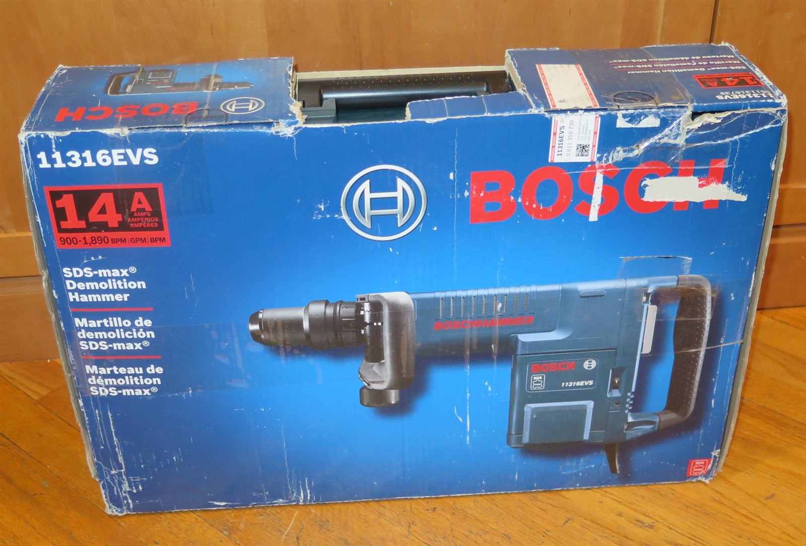 Bosch 11316EVS 14-AMP SDS-Max Corded Demolition Hammer - NEW