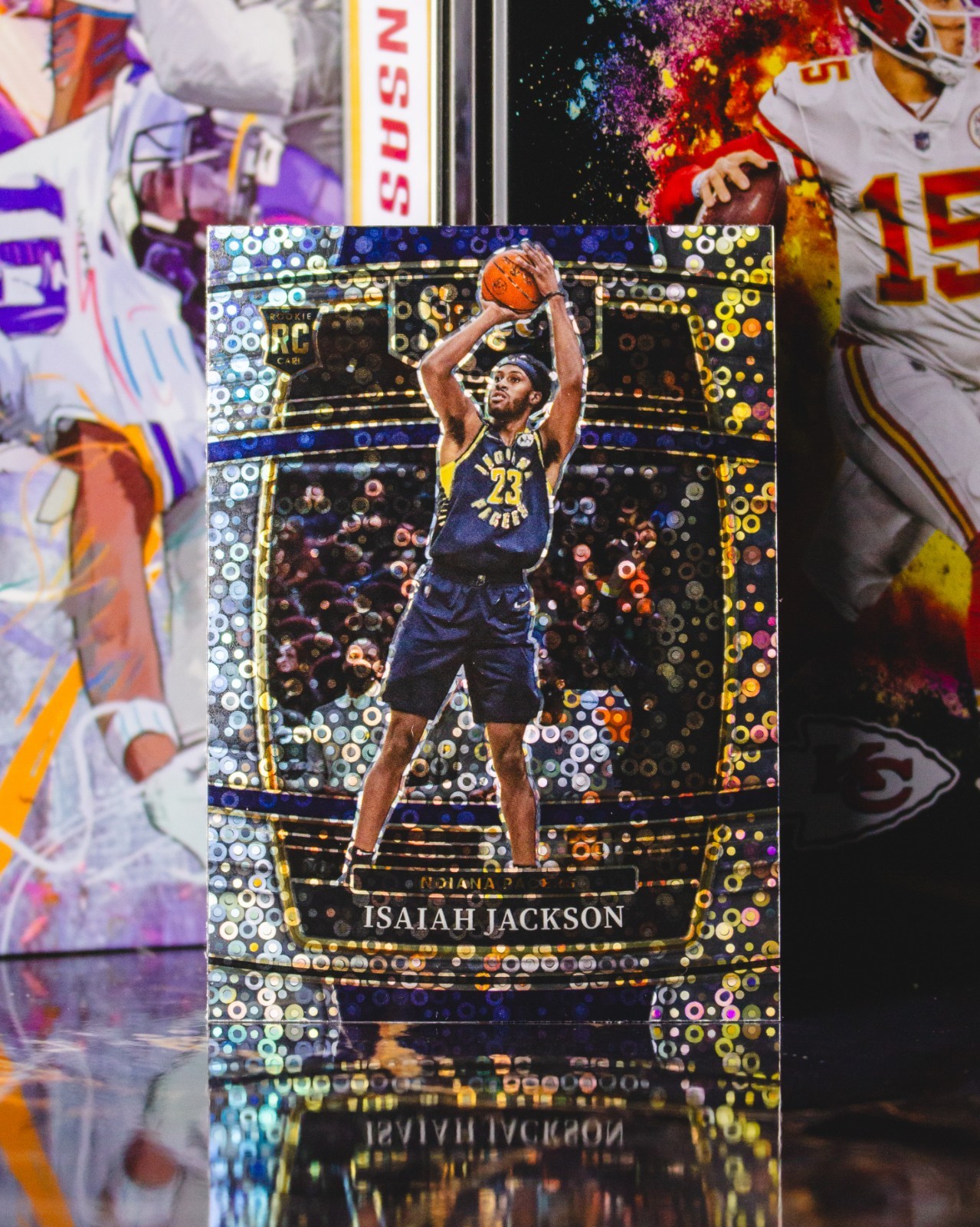 2021-22 Panini Select #55 Isaiah Jackson Disco Prizm