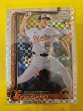 2025 Topps Chrome X-Fractors #166 Tomoyuki Sugano RC - Baltimore Orioles