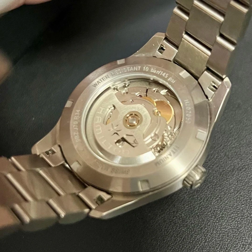 Impuesto de importación incluido Hamilton Khaki Field Titanium automático 38 mm esfera azul Foto 4 de 4