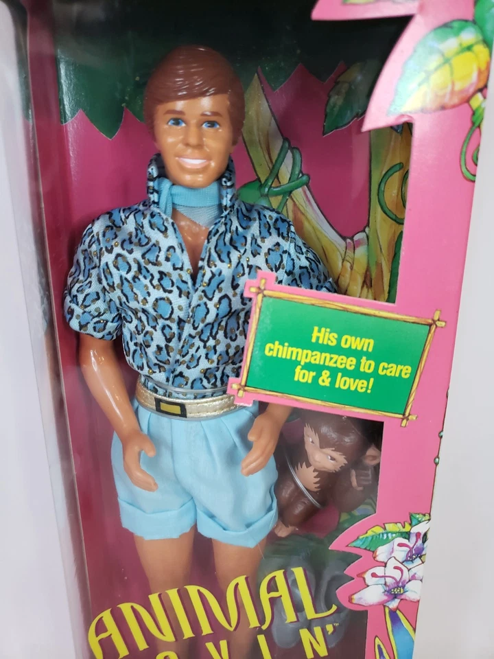 MUÑECA BARBIE ANIMAL LOVIN KEN 1988 MATTEL 1351 SIN USAR, EN CAJA ORIGINAL Foto 2 de 4