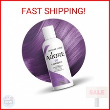 Adore Semi Permanent Hair Color - Vegan and Cruelty-Free Purple Hair Dye - 4 Fl