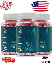  3Pack Weem Hair Skin and Nails Gummies,Vegan biotin Vitamins New Sealed 