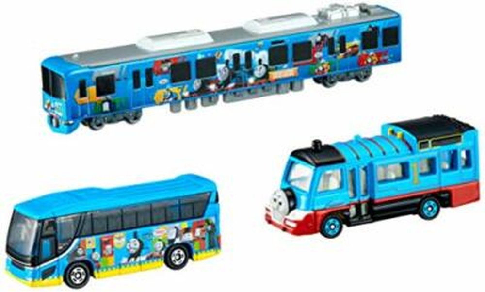 Takara Tomy Tomica Gift Thomas and Friends Train Bus School Bus Toy Set NEW