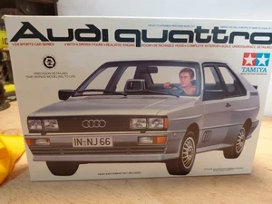 Vintage Tamiya 2431 Audi Quattro Japan Scale Plastic Model Car Kit,still Sealed 