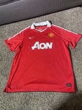2010-2011 Nike Manchester United AON Jersey Home Shirt Red Devils XL MUFC