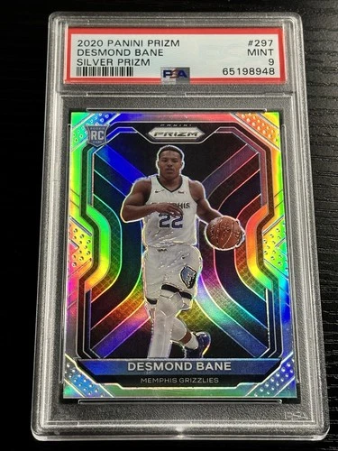 2020-21 Panini Prizm Desmond Bane #297 Silver Prizm Rookie PSA 9 Mint RC