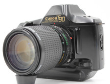 Canon T90 35mm SLR Film Camera Body Black New FD 35-105mm f/3.5-4.5 Lens [Exc+4]