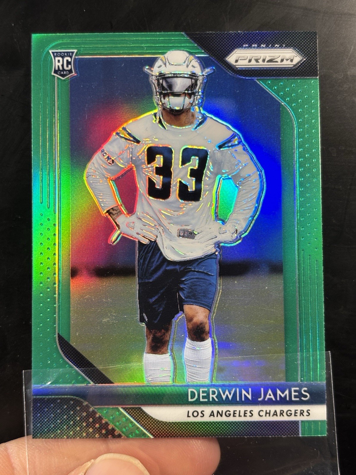 2018 Panini Prizm #248 Derwin James Prizm Green RC ROOKIE CARD F HOF CHARGERS